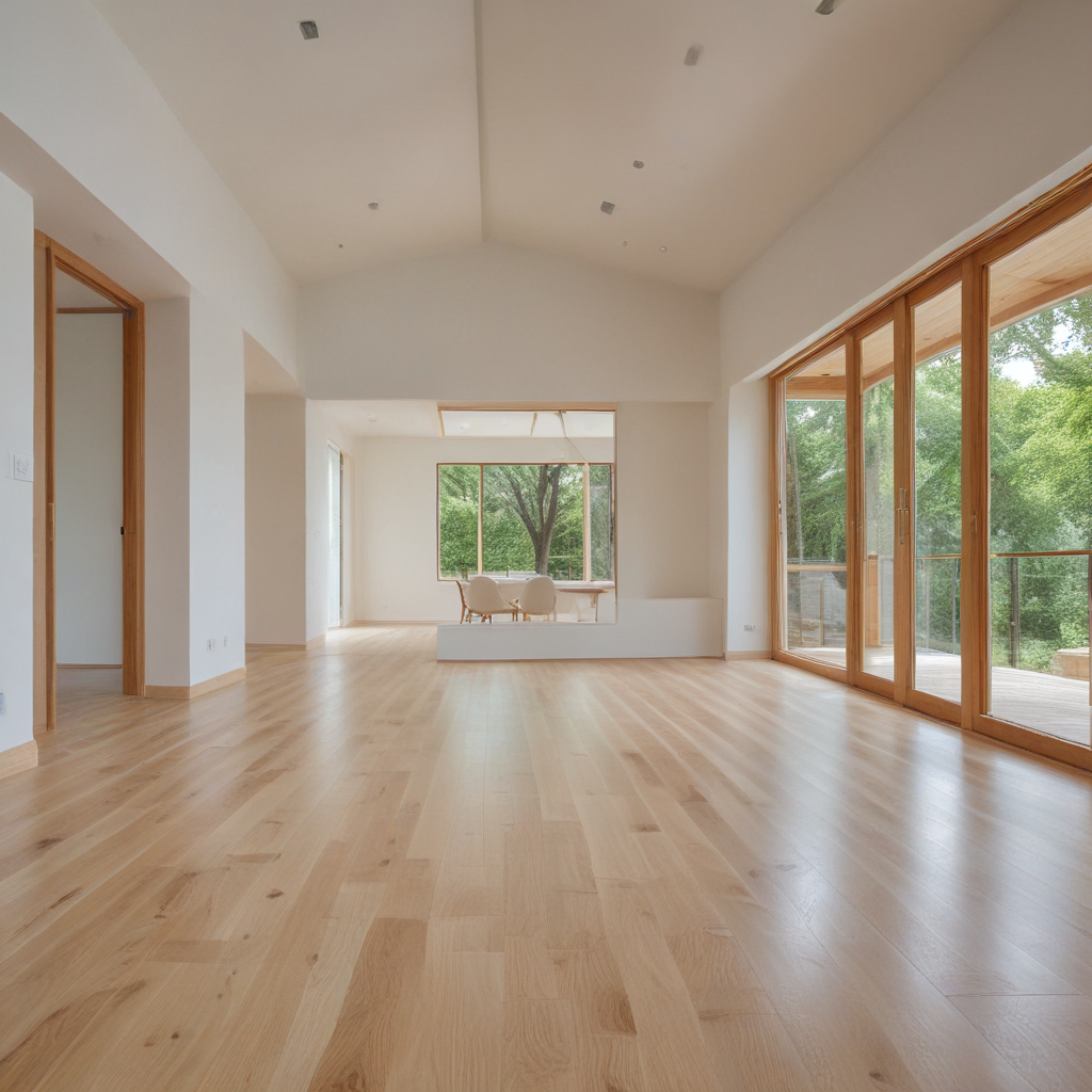 木の窓枠を採用した心地よい開口部のある空間