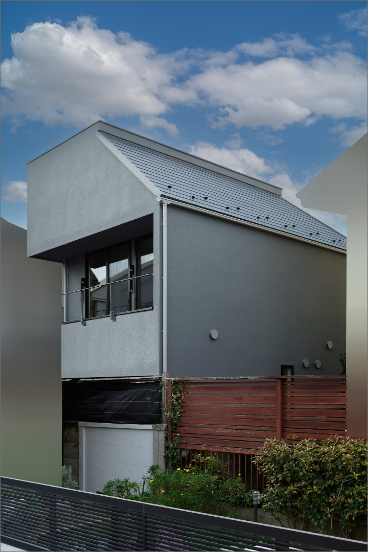 狭小住宅 約18坪の間取り | 自然素材を感じる二階建てのお家：調布市