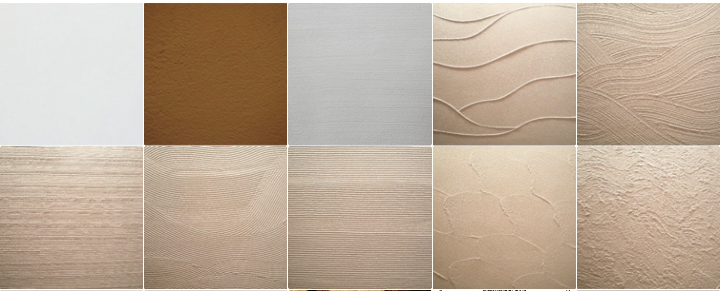 珪藻土の塗り方によるさまざまな仕上げパターン